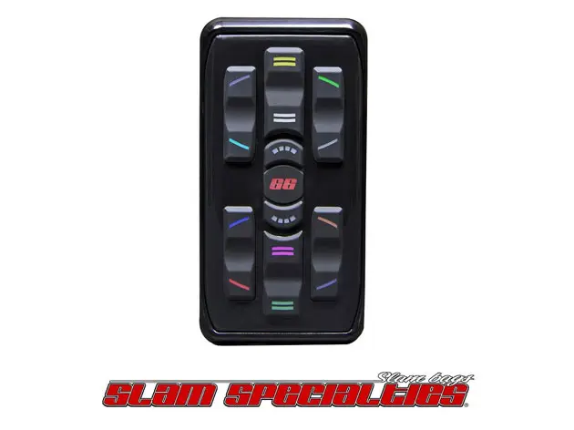 [30-102693] Slam Specialties MC.2 Silicone Touch Pad with Customizable LED/ Billet Aluminum Body (Black Anodized)
