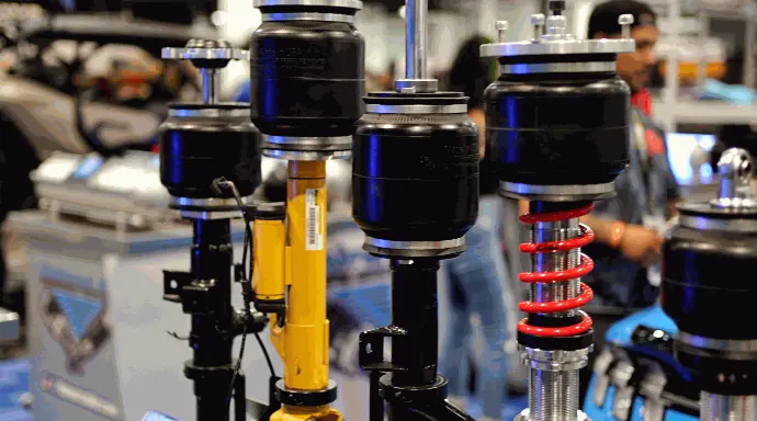 Struts Assembled with Custom Air Springs