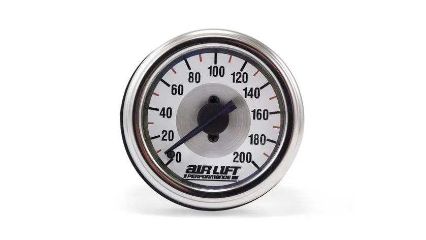 Airlift Single Needle Gauge- 200 PSI