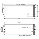 RGB Acrylic Air Tank Dimensions