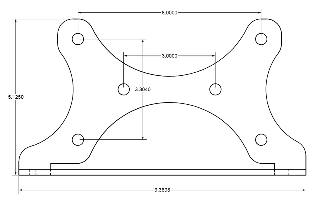 Bolt-On Viair 444/450/480/485 Compressor Mount Ea