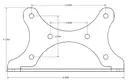 Bolt-On Viair 444/450/480/485 Compressor Mount Ea