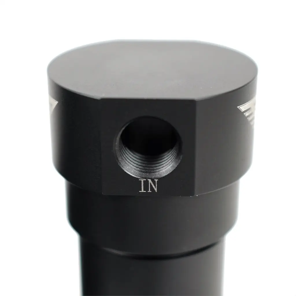 1/4" NPT Metal Bowl Water Trap Black