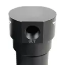 1/4" NPT Metal Bowl Water Trap Black