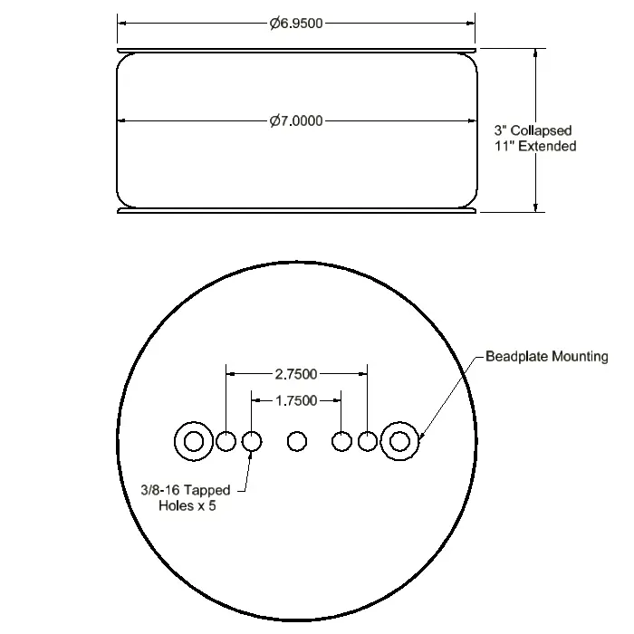 Air House 7 XL With Bead Plates Air Bag