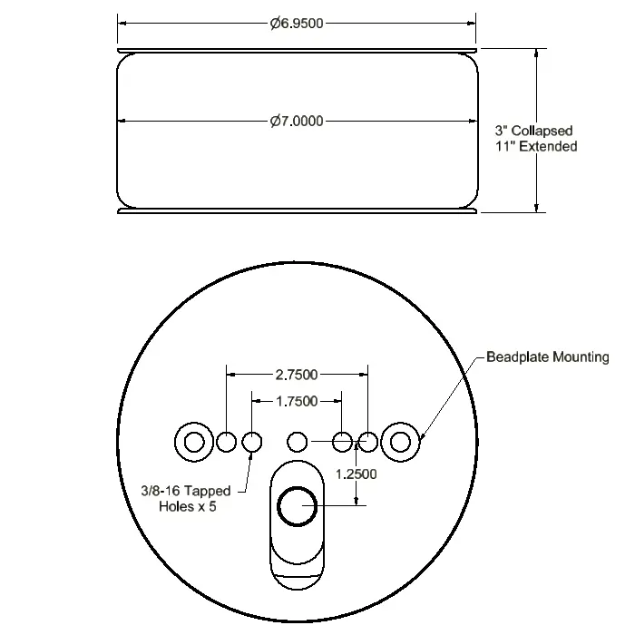 Air House 7 XL With Bead Plates Air Bag