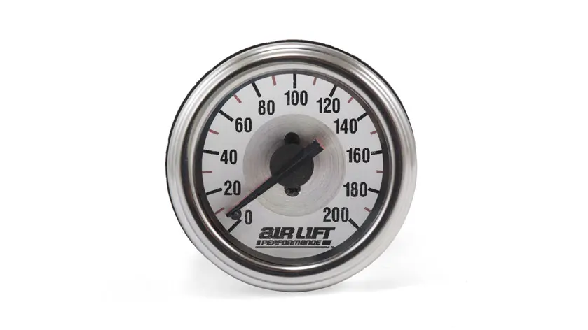 Airlift Dual Needle Gauge- 200 PSI