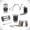 [30-100877] Chevy C/K 1500 1988-1998 RWD Bag & Bracket Kit (Keep Leaf, Yes, Behind Axle, None)