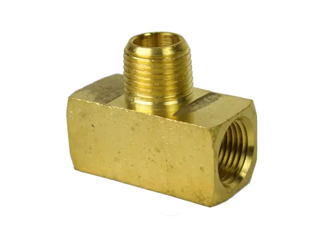 [05-BF12-22] 1/2" NPT BRANCH TEE. MALE IN CENTER FEMALE OUT ENDS