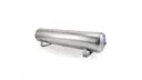 [AL-12955] Airlift 4 Gal Alum Air Tank - (2) 1/4", (2) 3/8" end ports, & 1/4" drain port - 30" L x 6" D - Polished