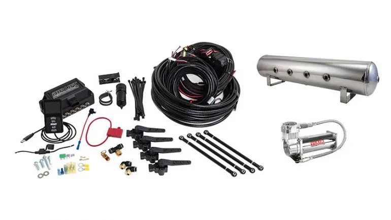 [AL-27794] Airlift Air Lift Performance 3H (1/4" Air Line, 4 Gallon 7-Port Lightweight Polished Aluminum Tank, VIAIR 444C Compressor)