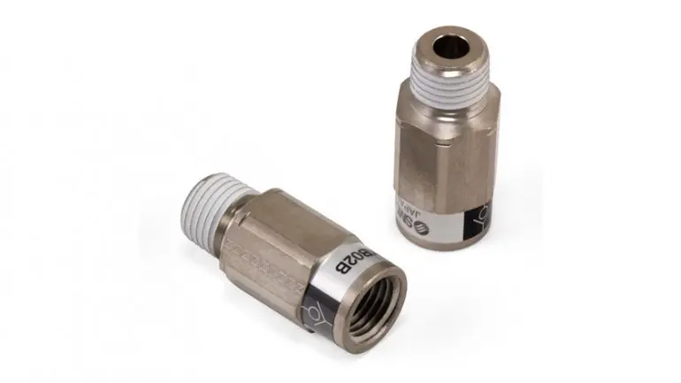 [AL-22662] Airlift Check Valve - 1/4" FNPT x 1/4" MNPT - SMC # AKB02B-N02S