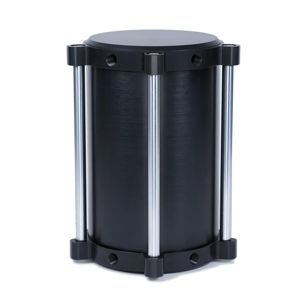 [30-100368] Billet Vertical Modular Air Tank (Black, Flat Top)