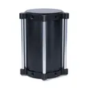 [30-100368] Billet Vertical Modular Air Tank (Black, Flat Top)