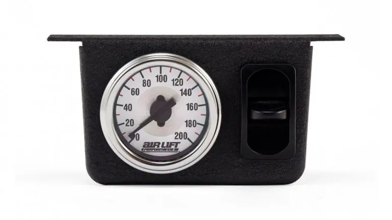 [AL-26161] Airlift Single Needle Gauge Panel with one paddle switch- 200 PSI