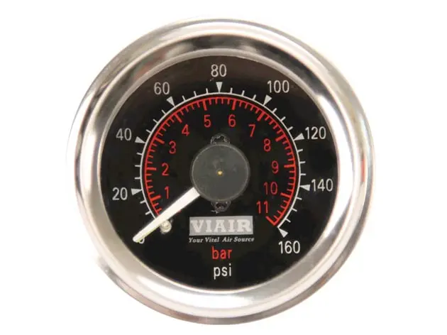 [VA-90082] 2" Dual Needle Gauge 160 PSI Black