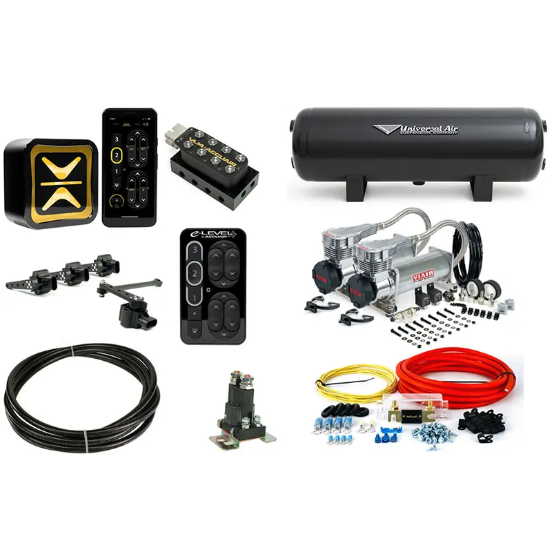 Accuair E plus Auto Leveling Regular Tank Air Kit (3 Gallon Aluminum, Single Viair 380, No Power Kit, No)