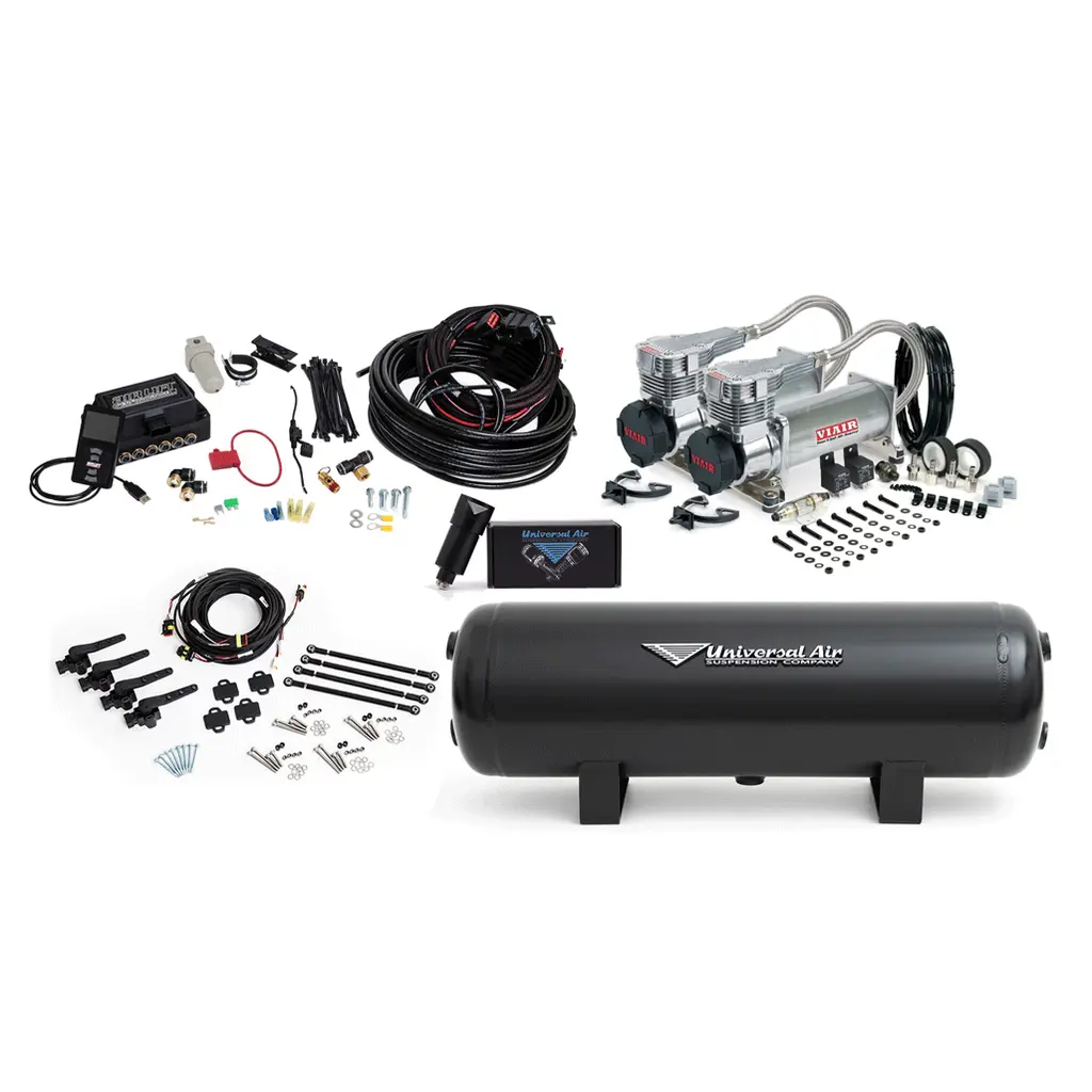 Airlift 3P/H Air Management Package (3 Gallon Aluminum, No Compressor, 1/4", No Height Based)