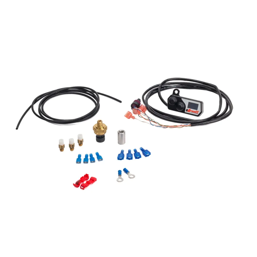 [K-3114] Handlebar-Mounted Pushbutton Controller w/LED Pressure Gauge (Black)