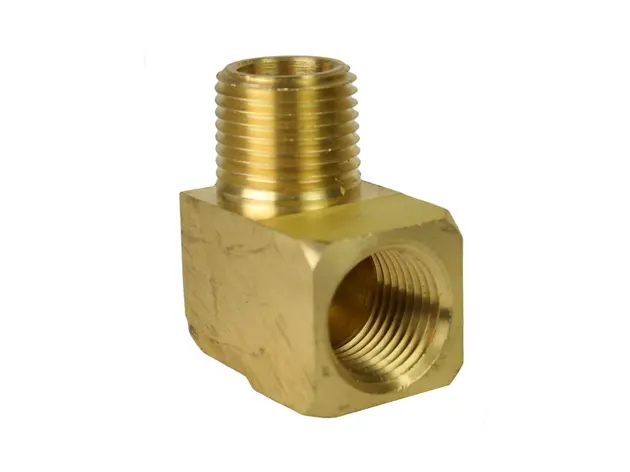 [05-BF38-11] 3/8 MNPT 3/8 FNPT 90* Elbow