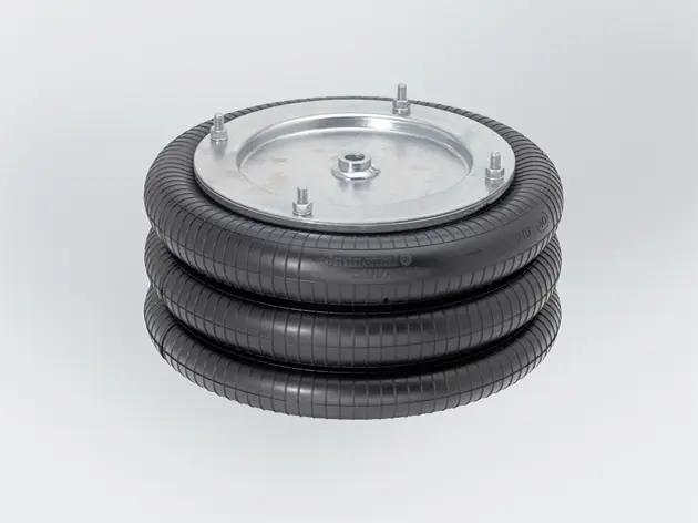 [02-CONTIZ12] Contitech Triple Bellow Bag 3.9" - 16.9" 10.6" Max Diameter Single 1/2" NPT Port Along With Removeable Beadplate