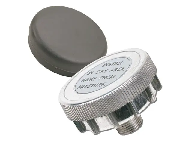 Direct Inlet Air Filter Assembly, Gray Plastic Housing (1/4" Male, NPT Port)