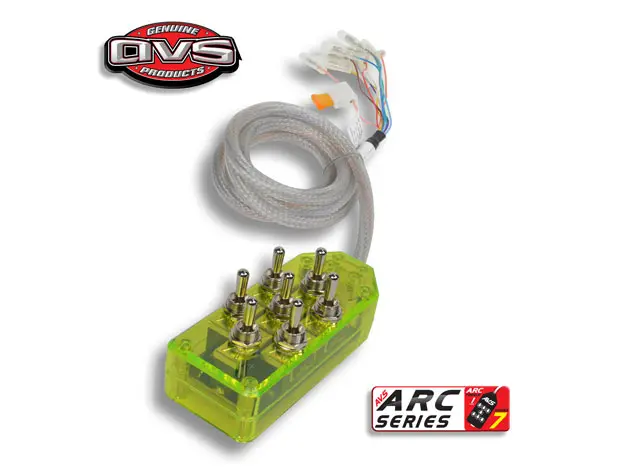 [AVS-ARC-T7C-GN] Green 7-Switch Series (TOGGLE)