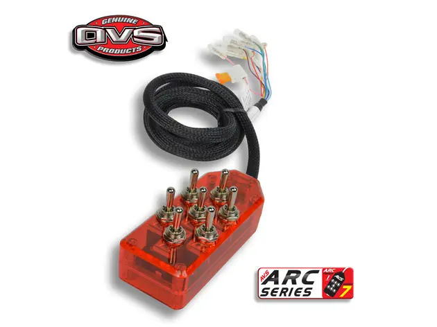 [AVS-ARC-T7C-RD] Red 7-Switch Series (TOGGLE)