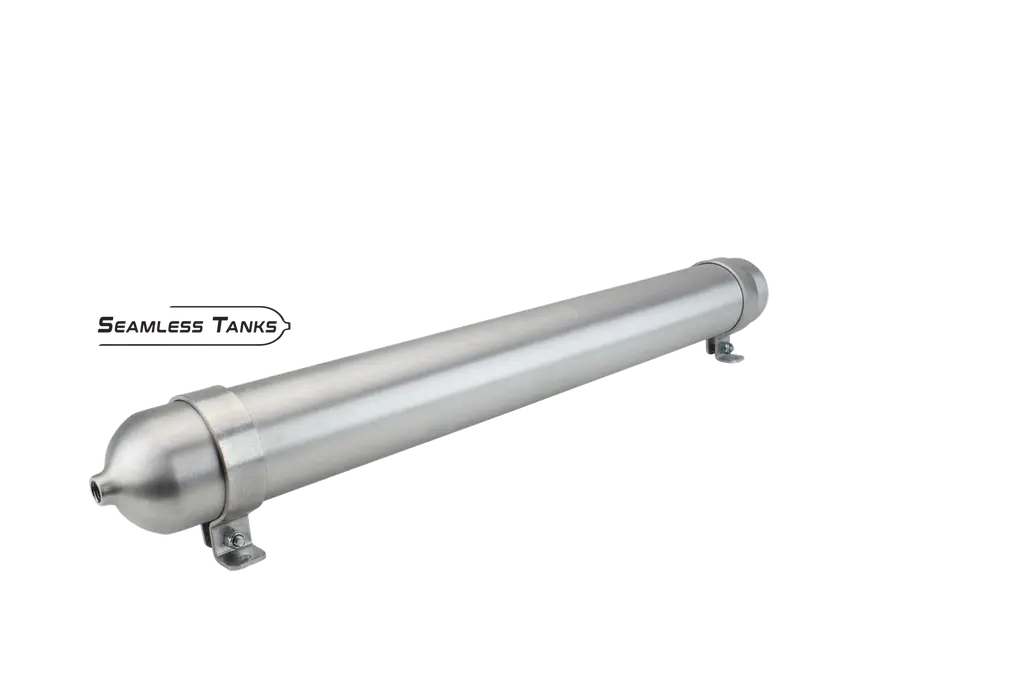 [ST-228251] Seamless Tanks 2.875" x 28" Long .621 Gal (2) 1/4 NPT Ports