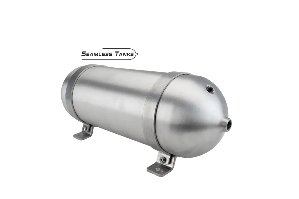 [ST-512381] Seamless Tanks 5.563" x 12" Long .89 Gal (4) 3/8 NPT (1) 1/4 NPT Ports
