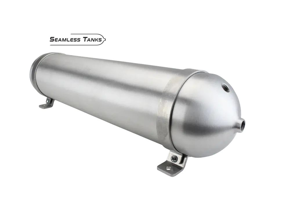 [ST-528381] Seamless Tanks 5.563" x 28" Long 2.43 Gal (4) 3/8 NPT (1) 1/4 NPT Ports