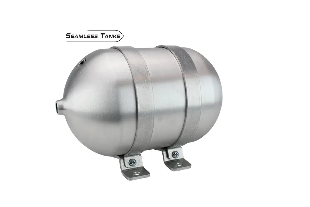 [ST-612381] Seamless Tanks 6.625" x 12" Long 1.25 Gal (4) 3/8 NPT (1) 1/4 NPT Ports
