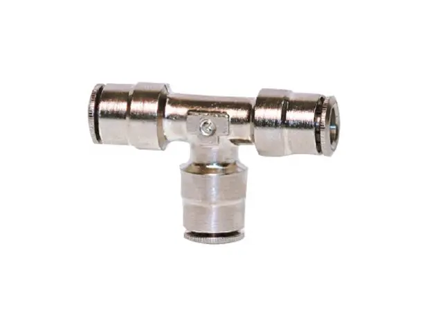 **Nickel Plated** 3/8" Hose T DOT Approved Fitting