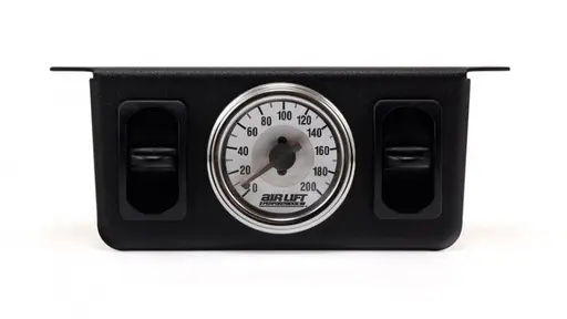 [AL-26229] Airlift Dual Needle Gauge with two paddle switches- 200 PSI