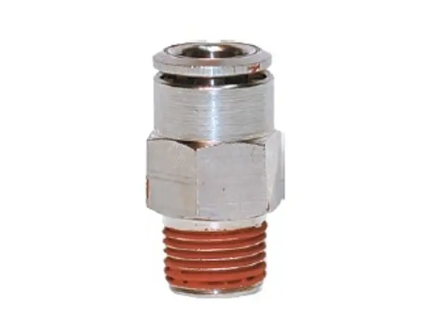 [05-70-8-8] **Nickel Plated** 1/2" Hose 1/2" NPT Straight DOT Approved Fitting