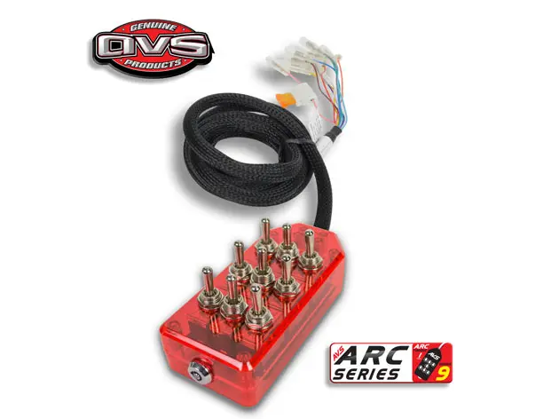 [AVS-ARC-T9-RD] Red 9-Switch Series (TOGGLE)
