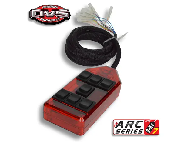[AVS-ARC-7-RD] Red AVS 7-Switch Series (ROCKER)