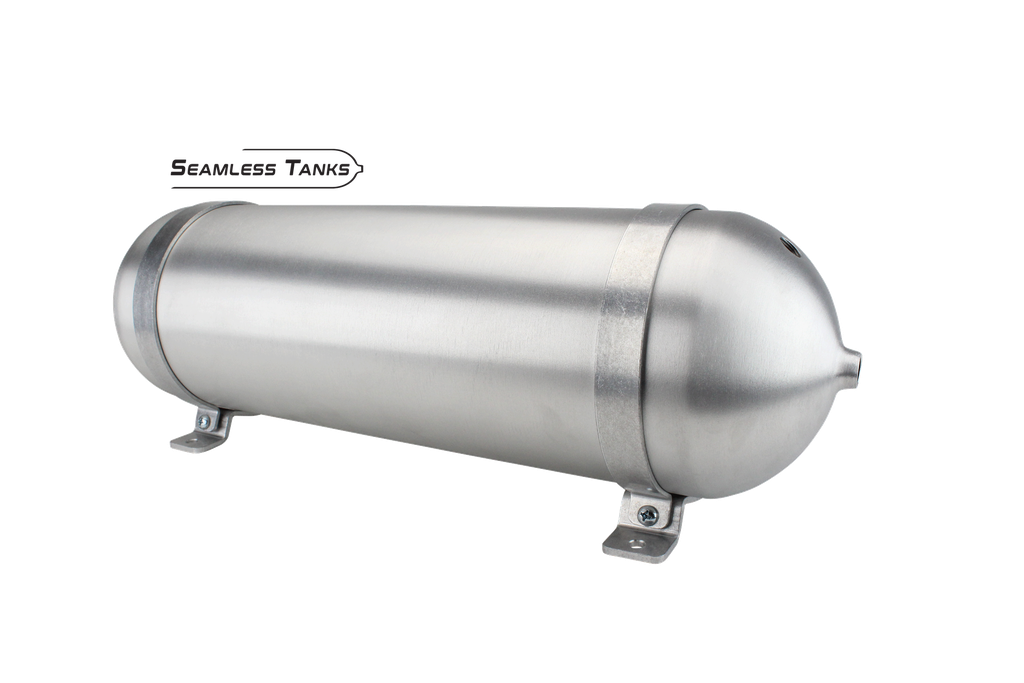 Seamless Tanks 6.625" x 24" Long 2.89 Gal (4) 3/8 NPT (1) 1/4 NPT Ports Universal Air