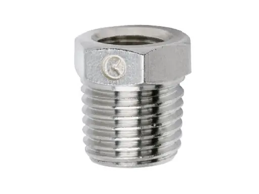[05-56-8-4] **Nickel Plated** 1/2" Male NPT 1/4" Female NPT Reducer