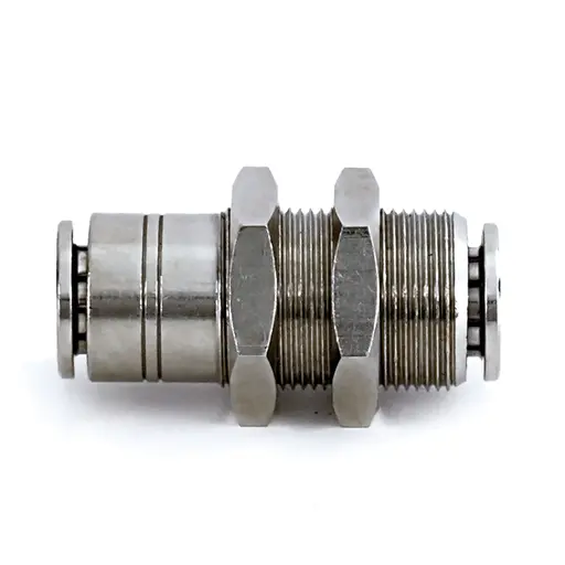 [05-85-6] 3/8" Hose Bulkhead Union Nickel Plated M18x1 Outside