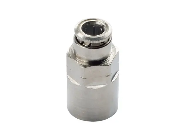 [05-73-4-4] **Nickel Plated** 1/4" Hose 1/4" NPT Female Thread DOT Approved Fitting