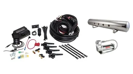 [AL-27793] Airlift Air Lift Performance 3H (1/4" Air Line, 5 Gallon Lightweight Polished Aluminum Tank, VIAIR 444C Compressor)