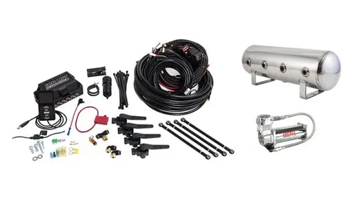 [AL-27796] Airlift Air Lift Performance 3H (3/8" Air Line, 2.5 Gallon Lightweight Polished Aluminum Tank, VIAIR 444C Compressor)