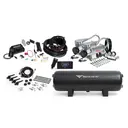 [10-110073] Airlift 3P/H Air Management Package (4 Gallon Black Aluminum, Dual Viair 444 Chrome, 1/4", No Height Based)